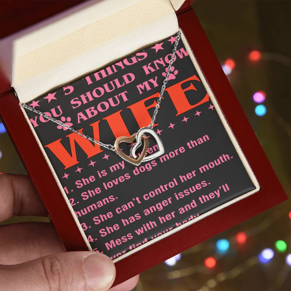 5 Things You Should Know About My Wife Interlocking Hearts Necklace