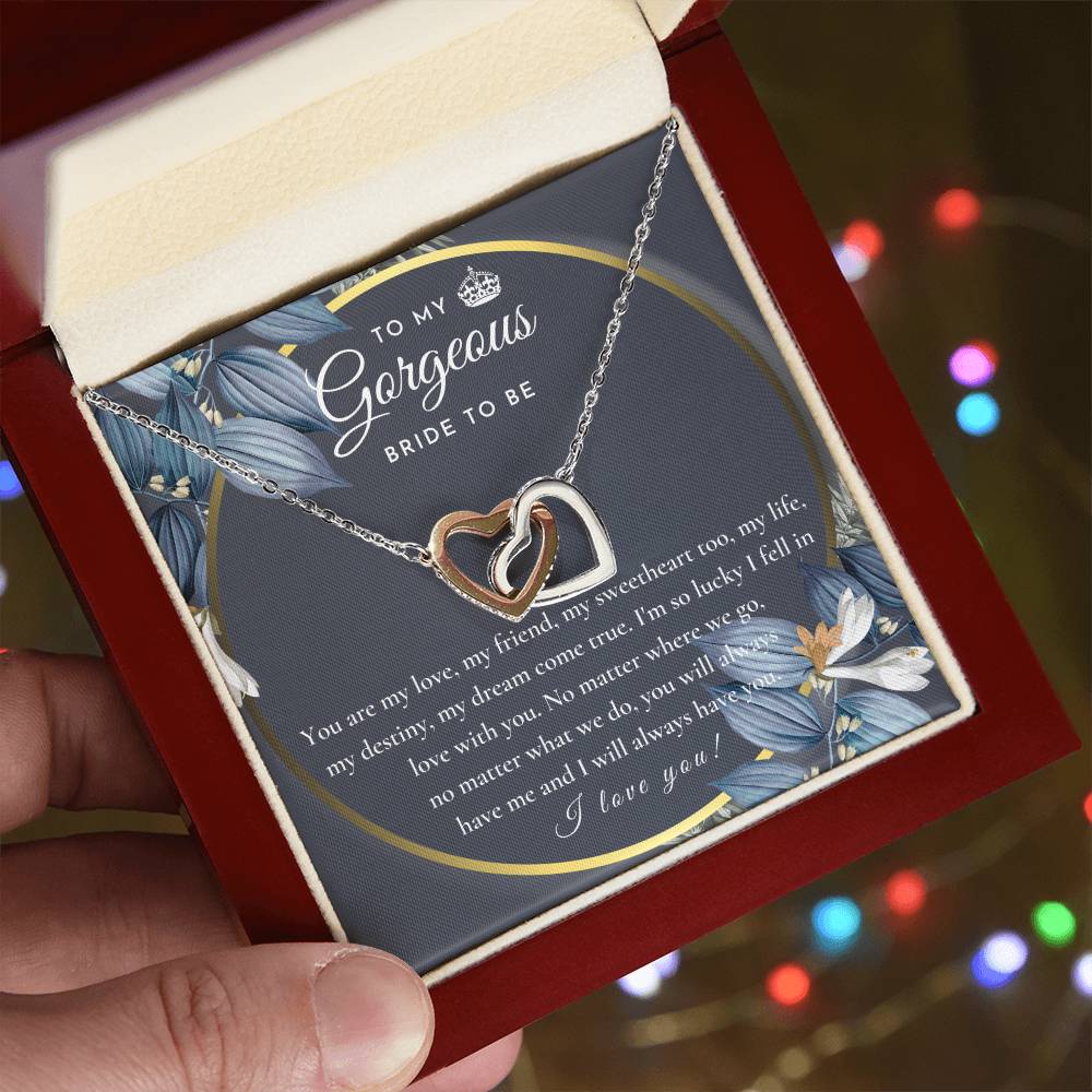 Engagement Gift For Bride To Be Future Wife Necklace Bride To Be Necklace Gift For Bride Sentimental Gift For Future Bride From Groom Fiance Gift For Her Interlocking Hearts Necklace