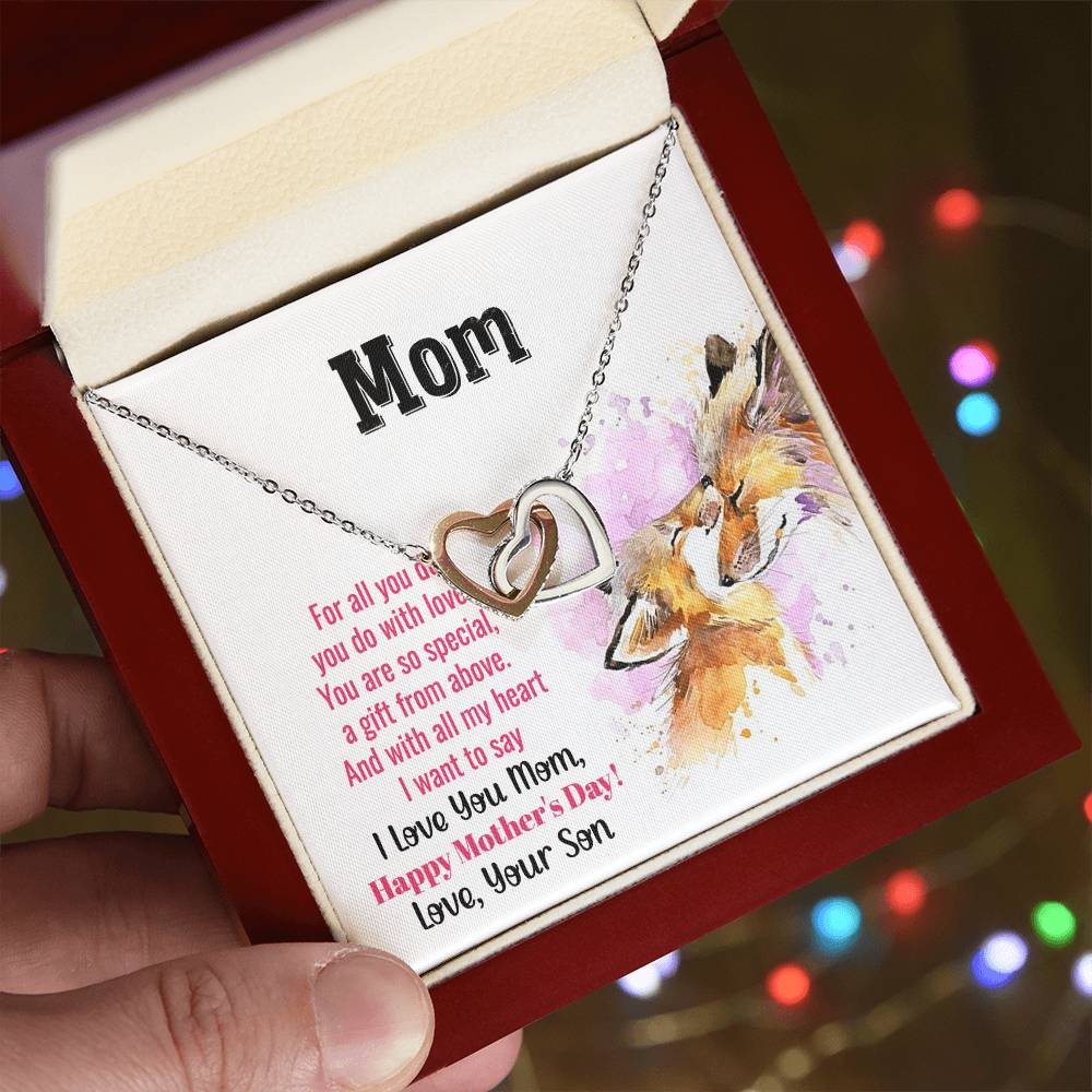 Gift For Mom - Mom You Are So Special Interlocking Hearts Necklace