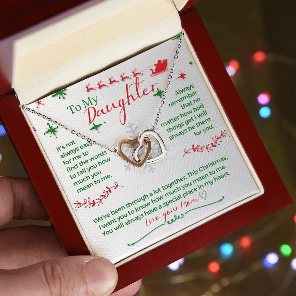 This Christmas I Want You To Know. - Interlocking Hearts Necklace