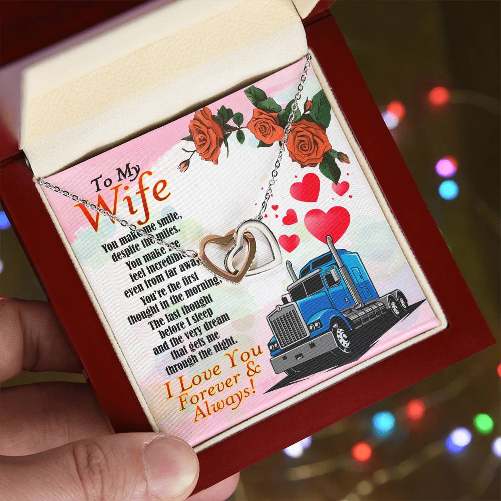 Trucker'S Wife - Interlocking Heart Necklace Interlocking Hearts Necklace