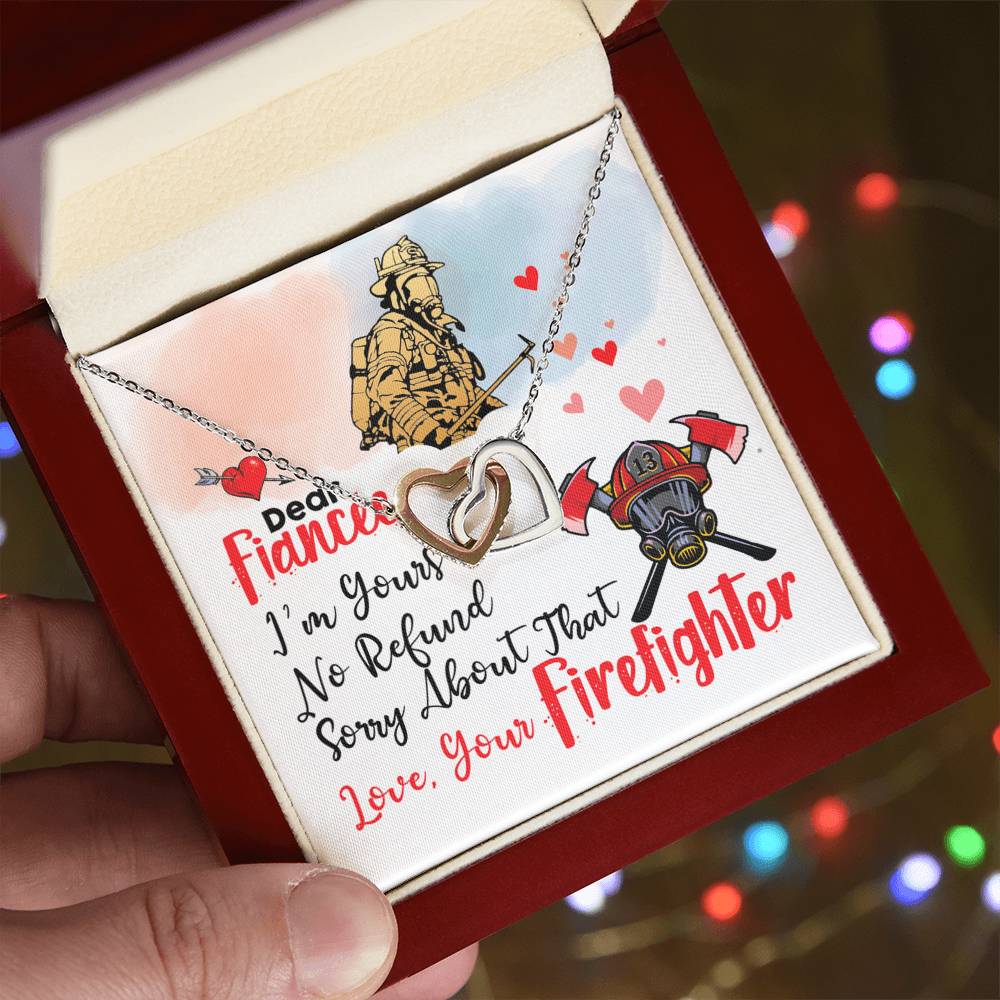 Firefighter'S Fiancée - Interlocking Heart Necklace Interlocking Hearts Necklace