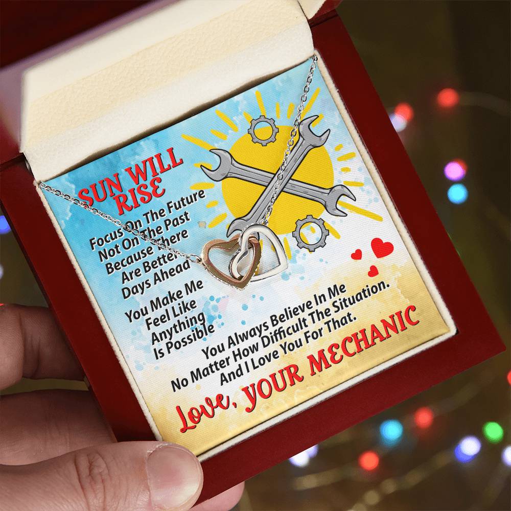 Mechanic'S Wife - Interlocking Heart Necklace Interlocking Hearts Necklace