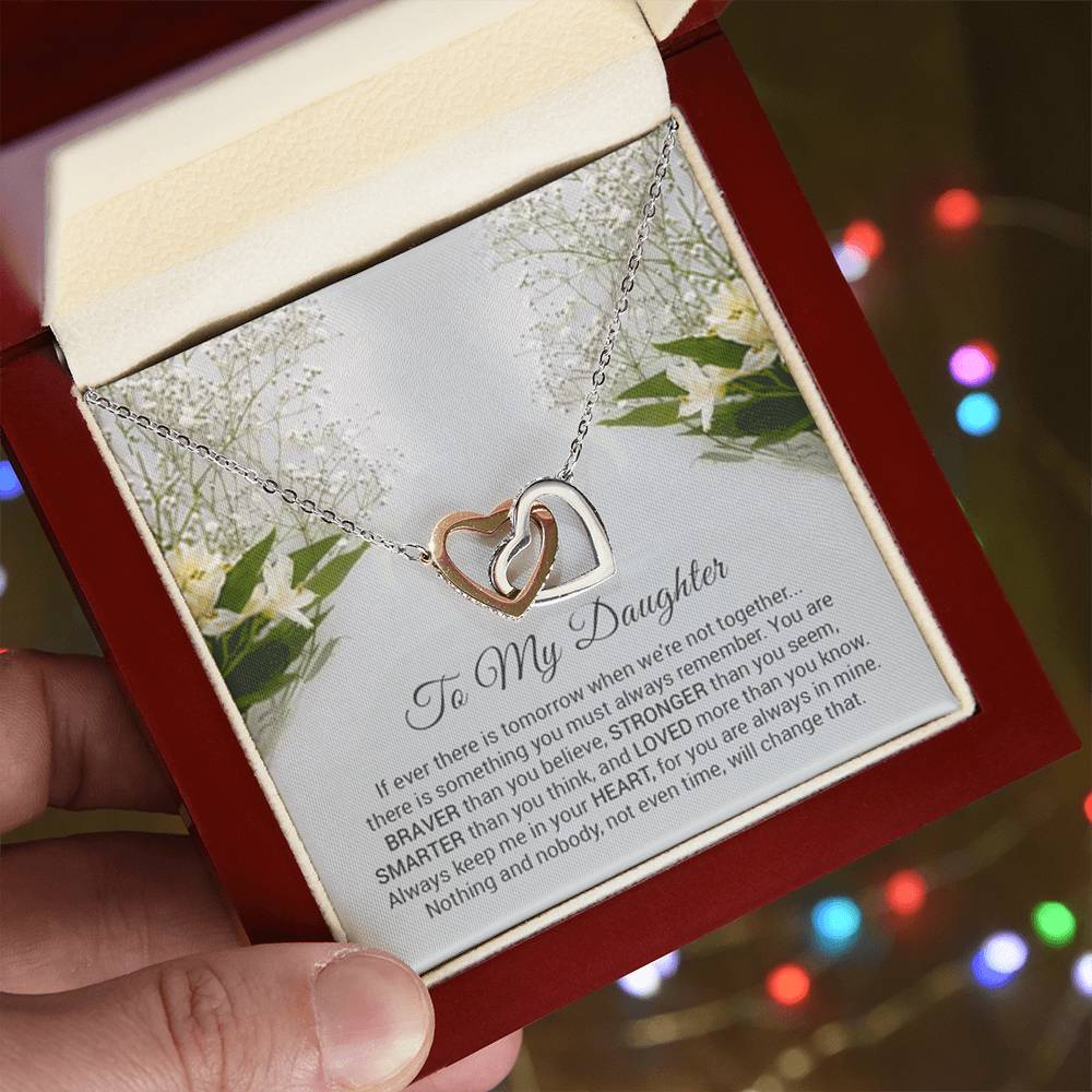 Interlocking Hearts - To Daughter Interlocking Hearts Necklace