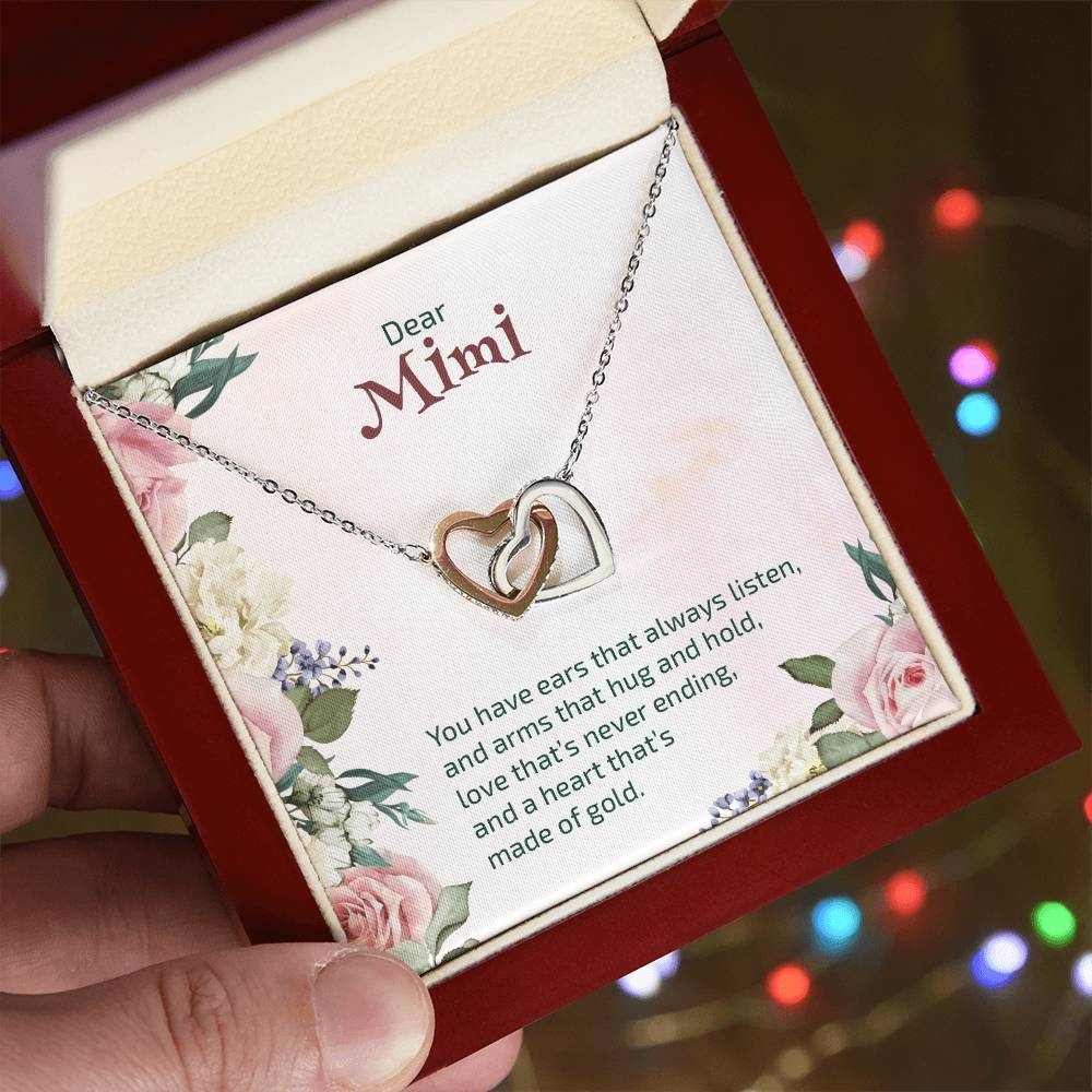 Interlocking Hearts Necklace For Mimi