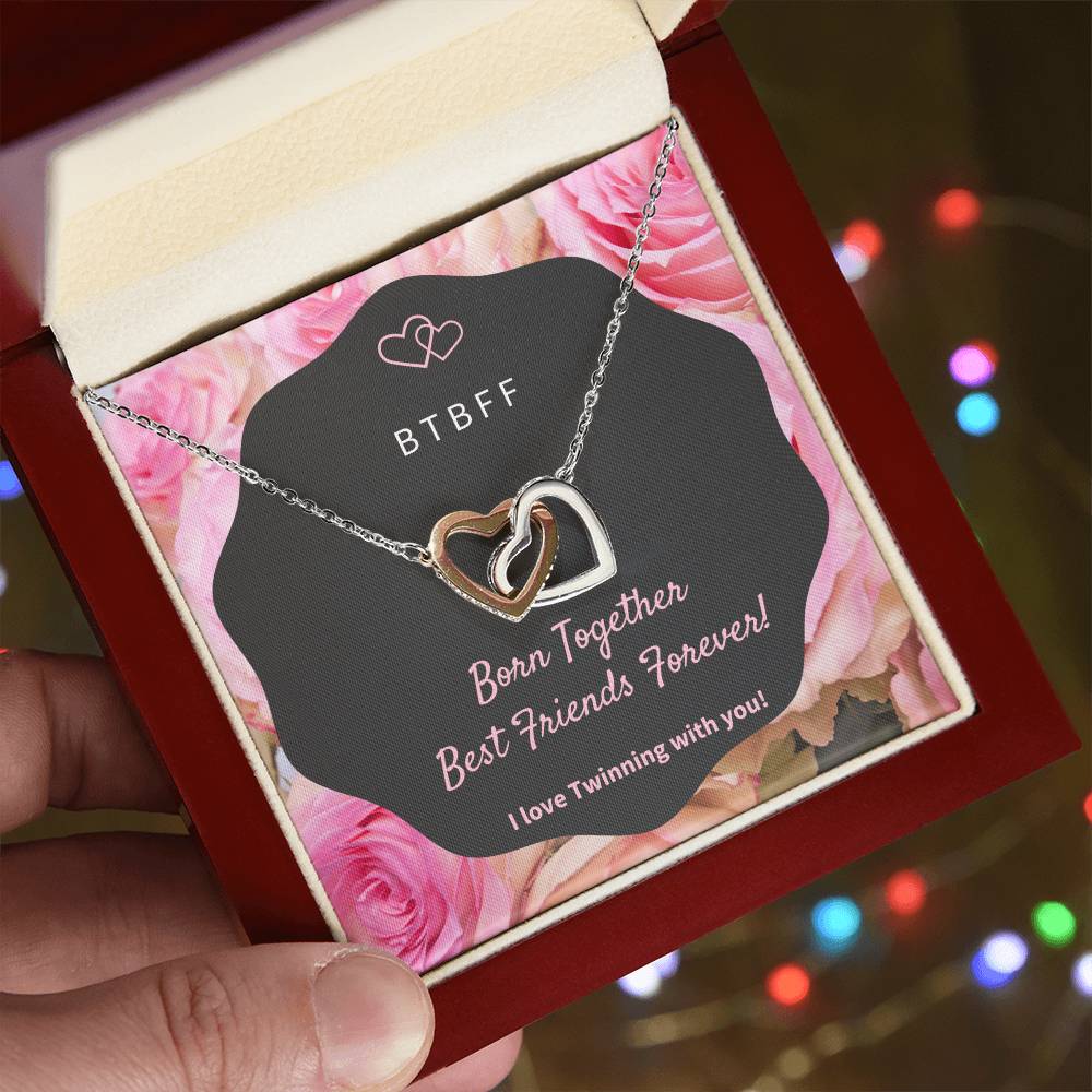 Born Together Interlocking Hearts Necklace