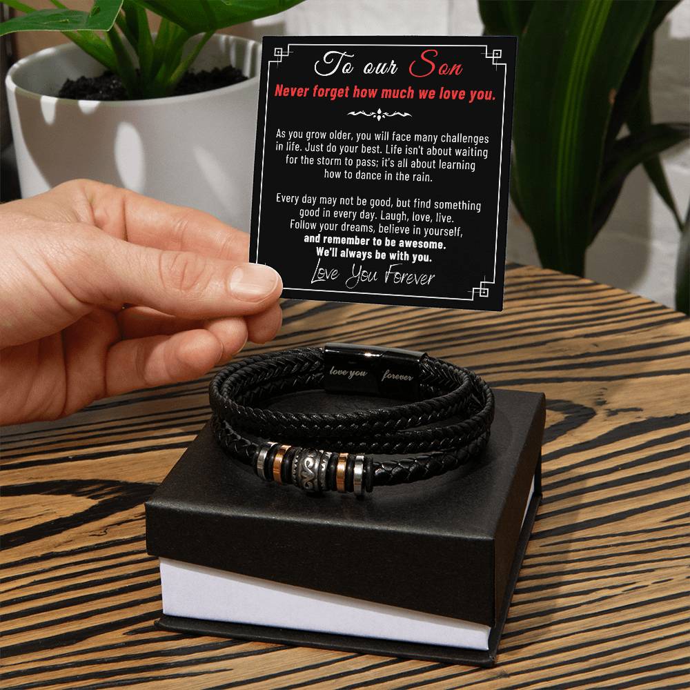 Our Son - Bracelet Black - Love You Forever Bracelet