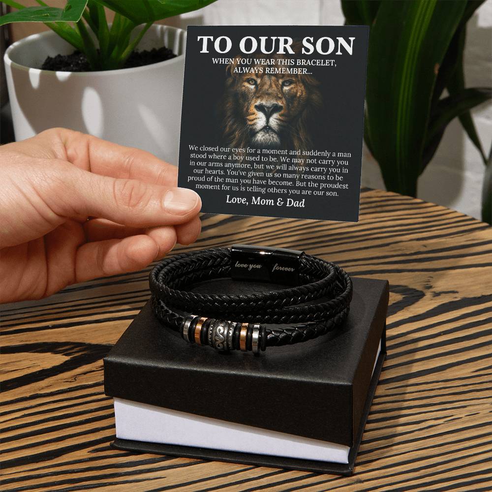 To Our Son - Love You Forever Bracelet