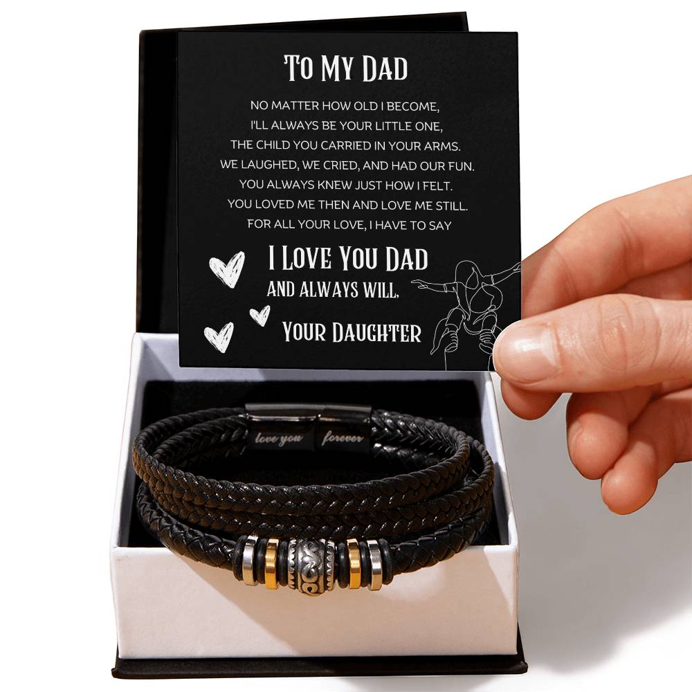 To My Dad - Love You Forever Bracelet