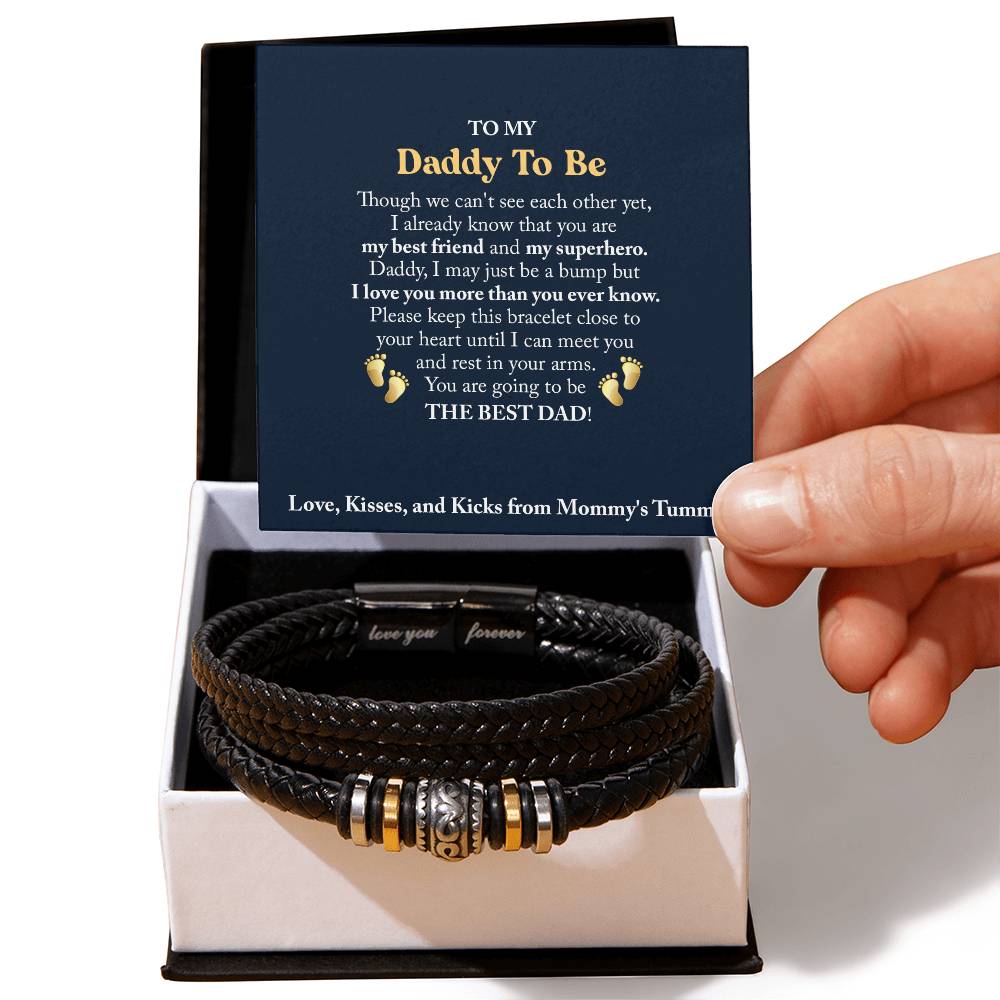 To My Daddy To Be - Love You Forever Bracelet