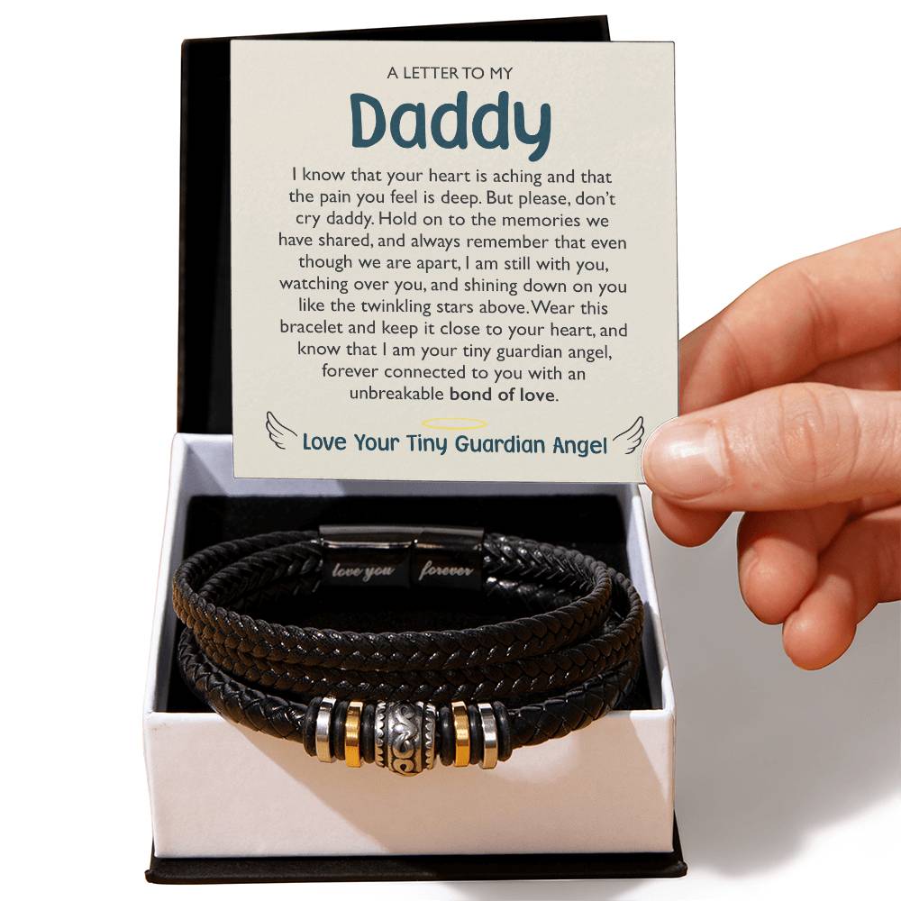A Letter To My Daddy From Heaven - Bracelet - Love You Forever Bracelet