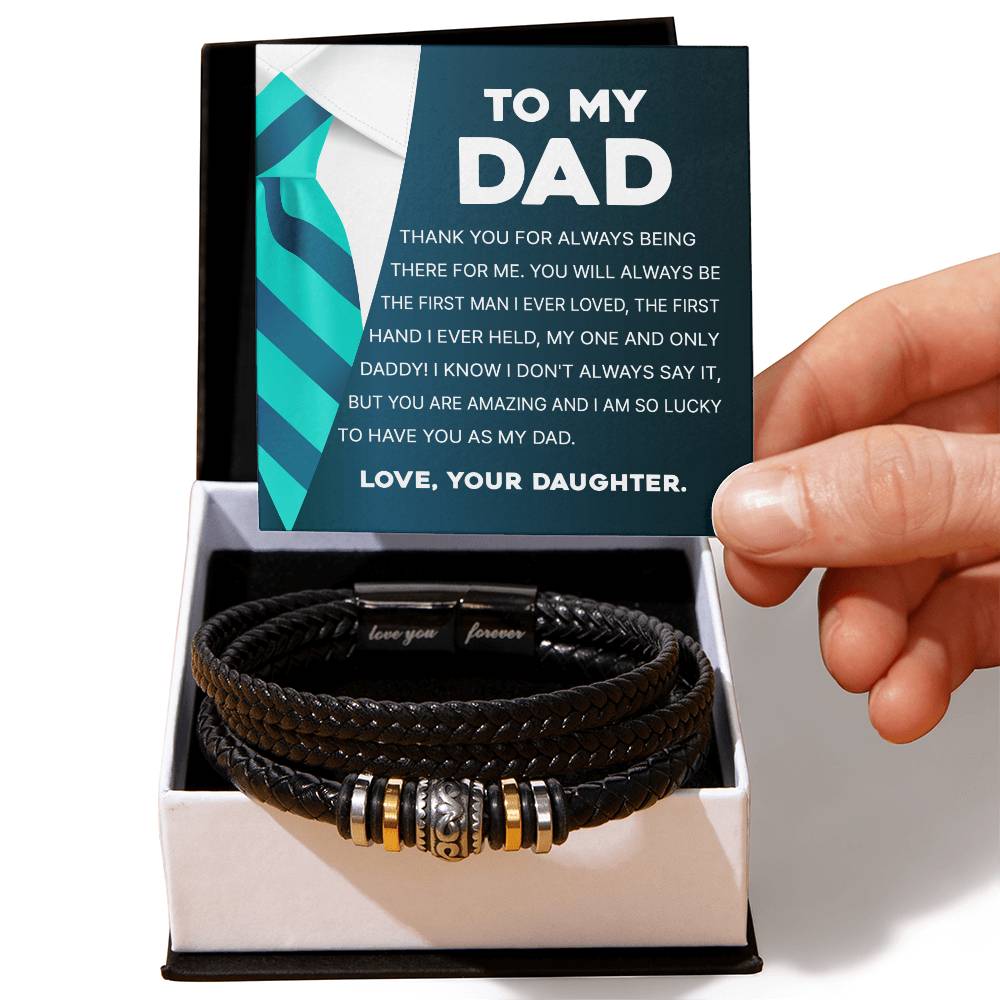 To My Dad - You Are Amazing Men's Love You Forever Bracelet - Love You Forever Bracelet