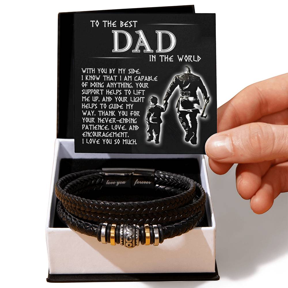 Dad - By My Side - Love You Forever Bracelet - Love You Forever Bracelet