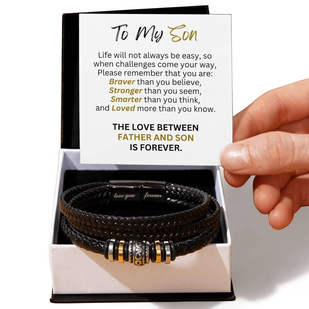 Father Son Forever Love - Men's Bracelet - Love You Forever Bracelet