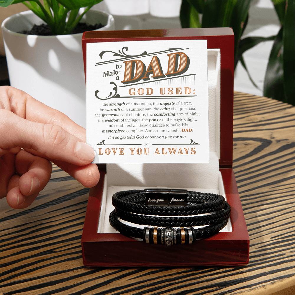 To Make A Dad Forever Love Bracelet - Love You Forever Bracelet