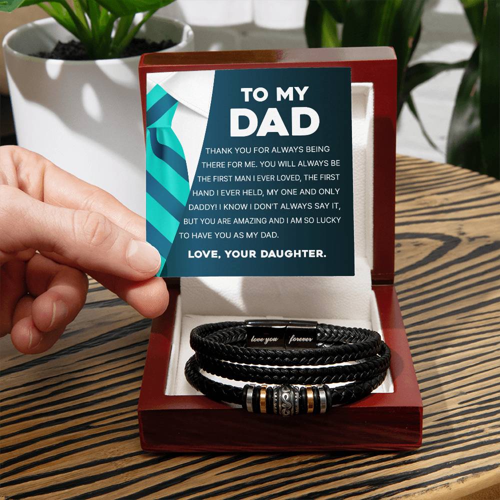 To My Dad - You Are Amazing Men's Love You Forever Bracelet - Love You Forever Bracelet