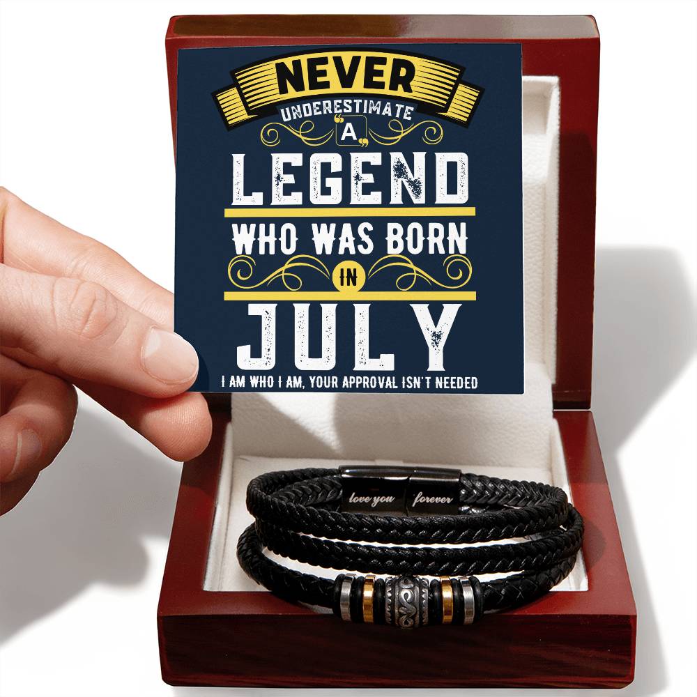 July Legend Love Bracelet - Love You Forever Bracelet