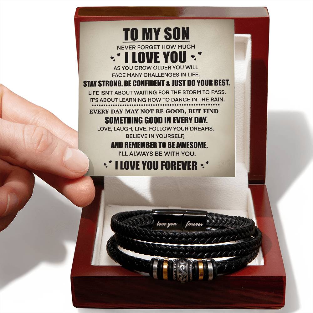 To My Son - I Love You Forever Gifting Set - Love You Forever Bracelet