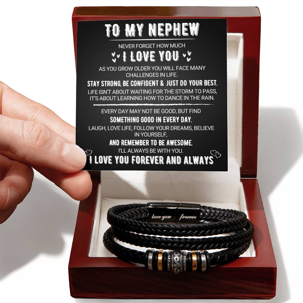 To My Nephew - Love You Forever - Love You Forever Bracelet