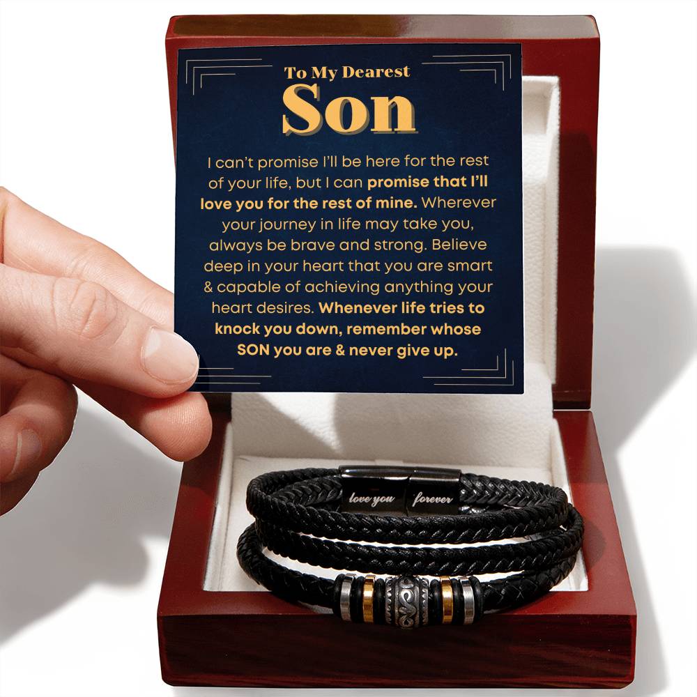 Son, Never Give Up - Bracelet - Love You Forever Bracelet