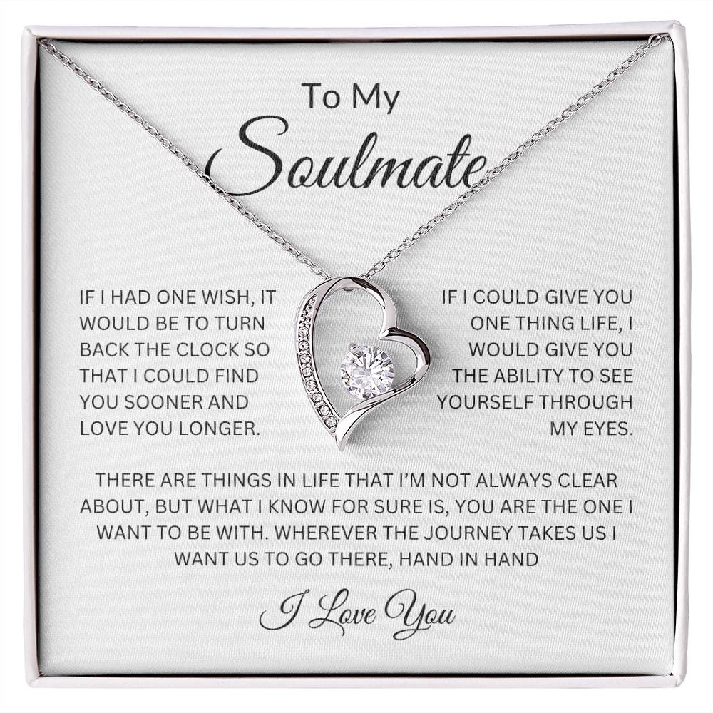 To My Soulmate Forever Love Necklace