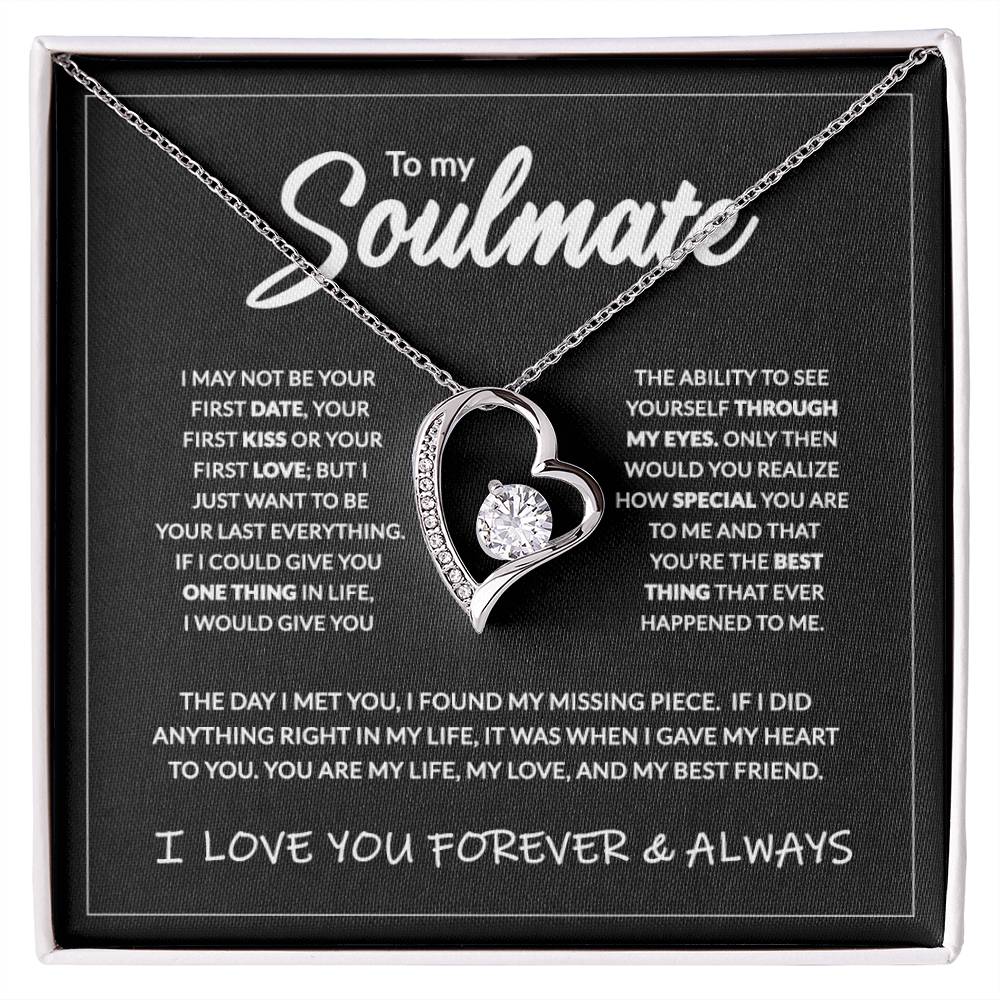 To My Soulmate - 14K Forever Necklace Forever Love Necklace