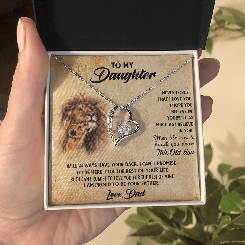 To My Daughter Necklace Father Daughter Necklace Father To Daughter Christmas Gift From Dad Bonus Daughter Necklace Gifts From Dad Forever Love Necklace