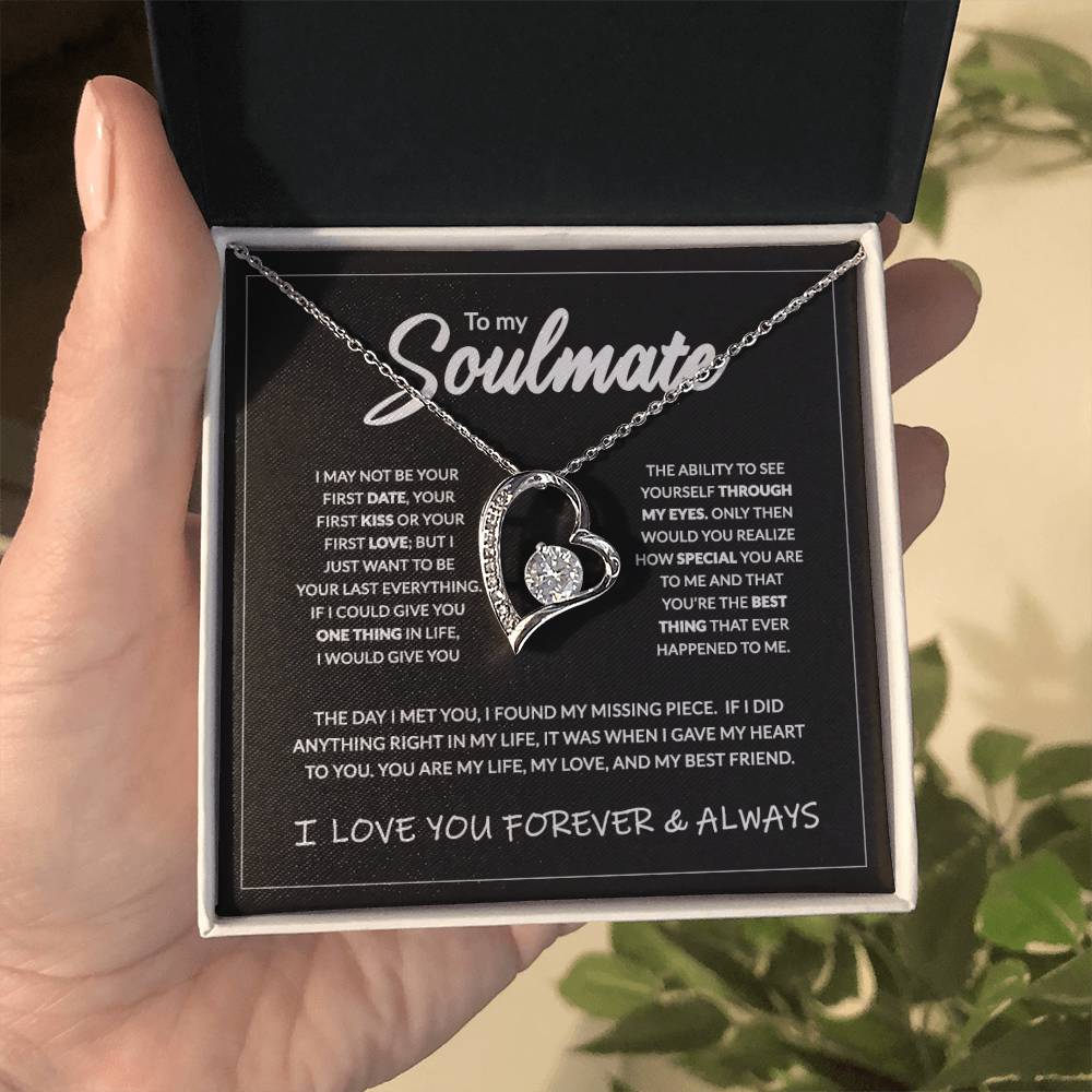 To My Soulmate - 14K Forever Necklace Forever Love Necklace