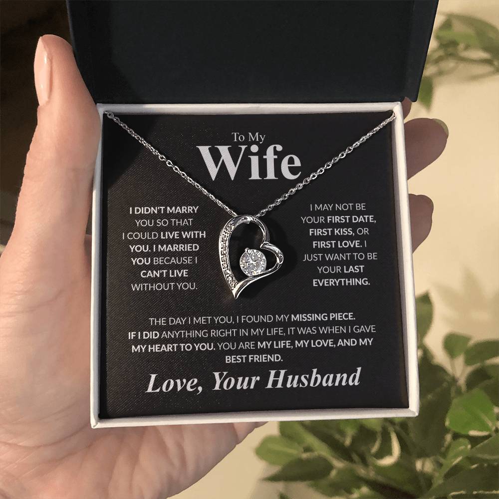 To My Wife Forever Love Necklace
