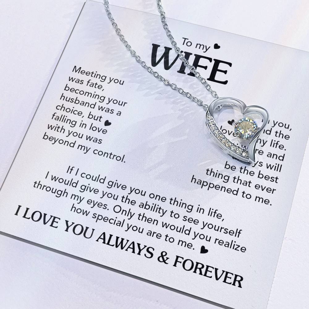 To My Wife Choice Foreve Love Necklace Forever Love Necklace