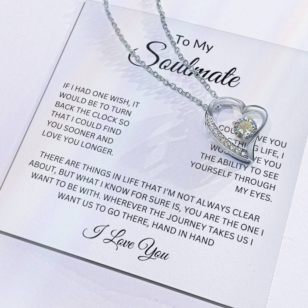 To My Soulmate Forever Love Necklace