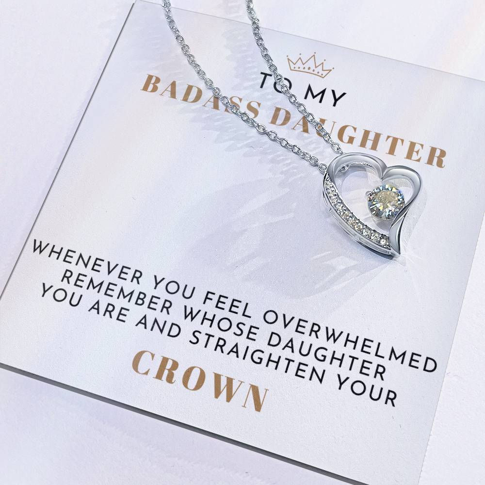 Badass Daughter Necklace Forever Love Necklace