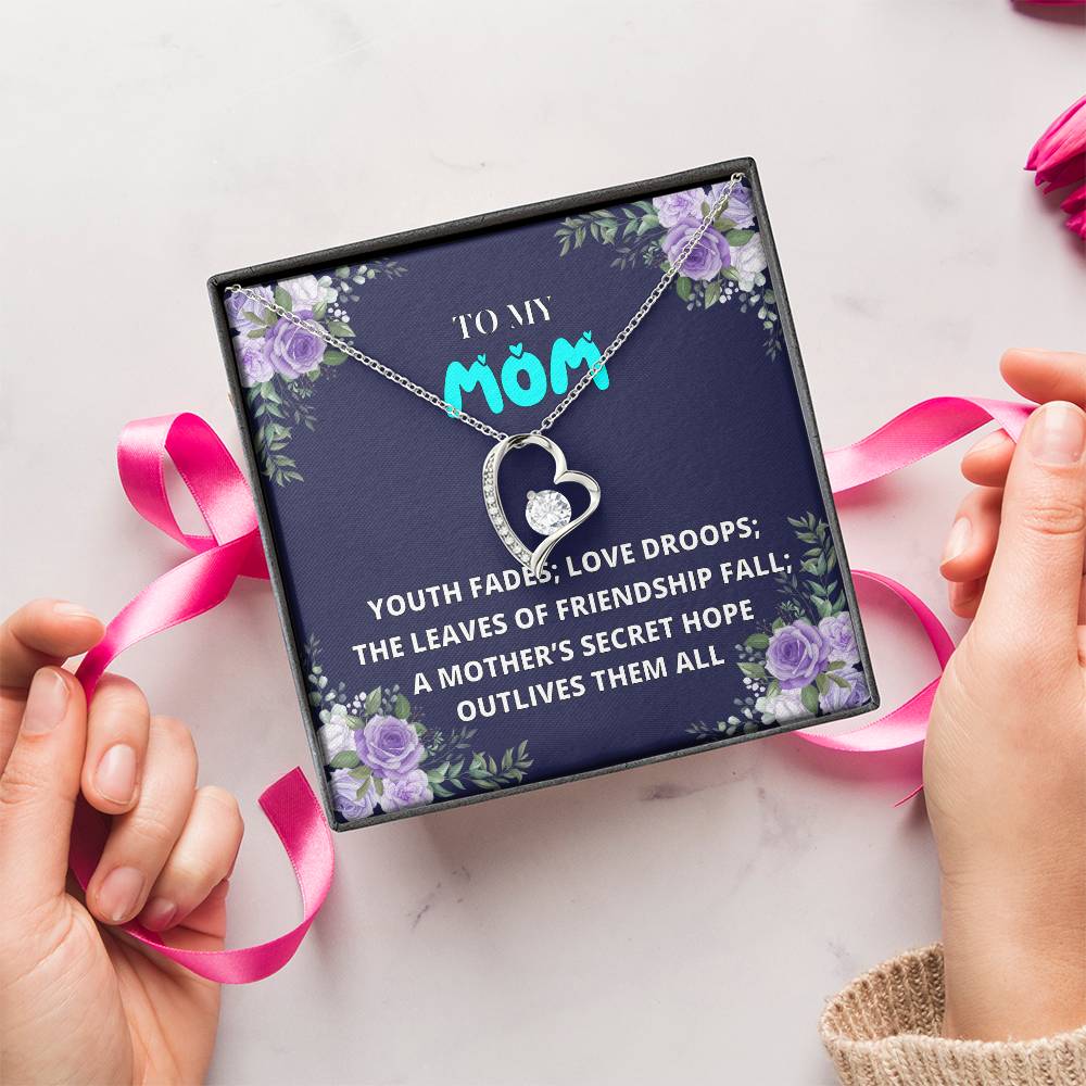 To My Mom Mother Necklace Gift For Mother Xmas Christmas Customize Gift To My Mom 6 1 Forever Love Necklace