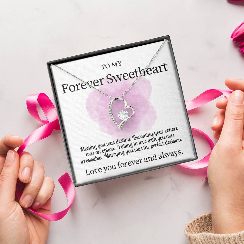 Forever My Sweetheart Necklace Gift For Wife Forever Love Necklace