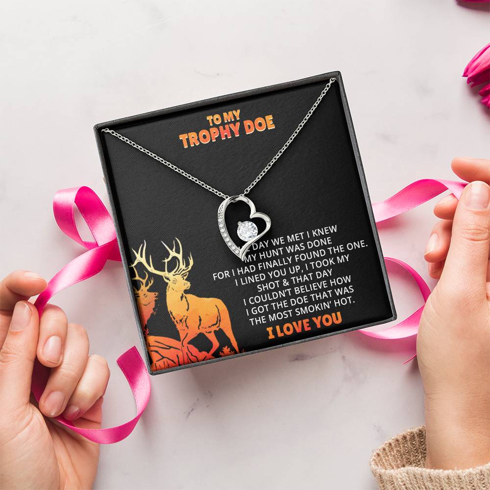 Stepped Into Range Wedding Day Gift Her Hunting Gift For Her Gift For Girlfriend Gift For Fiance Valentines Day Gift Forever Love Necklace