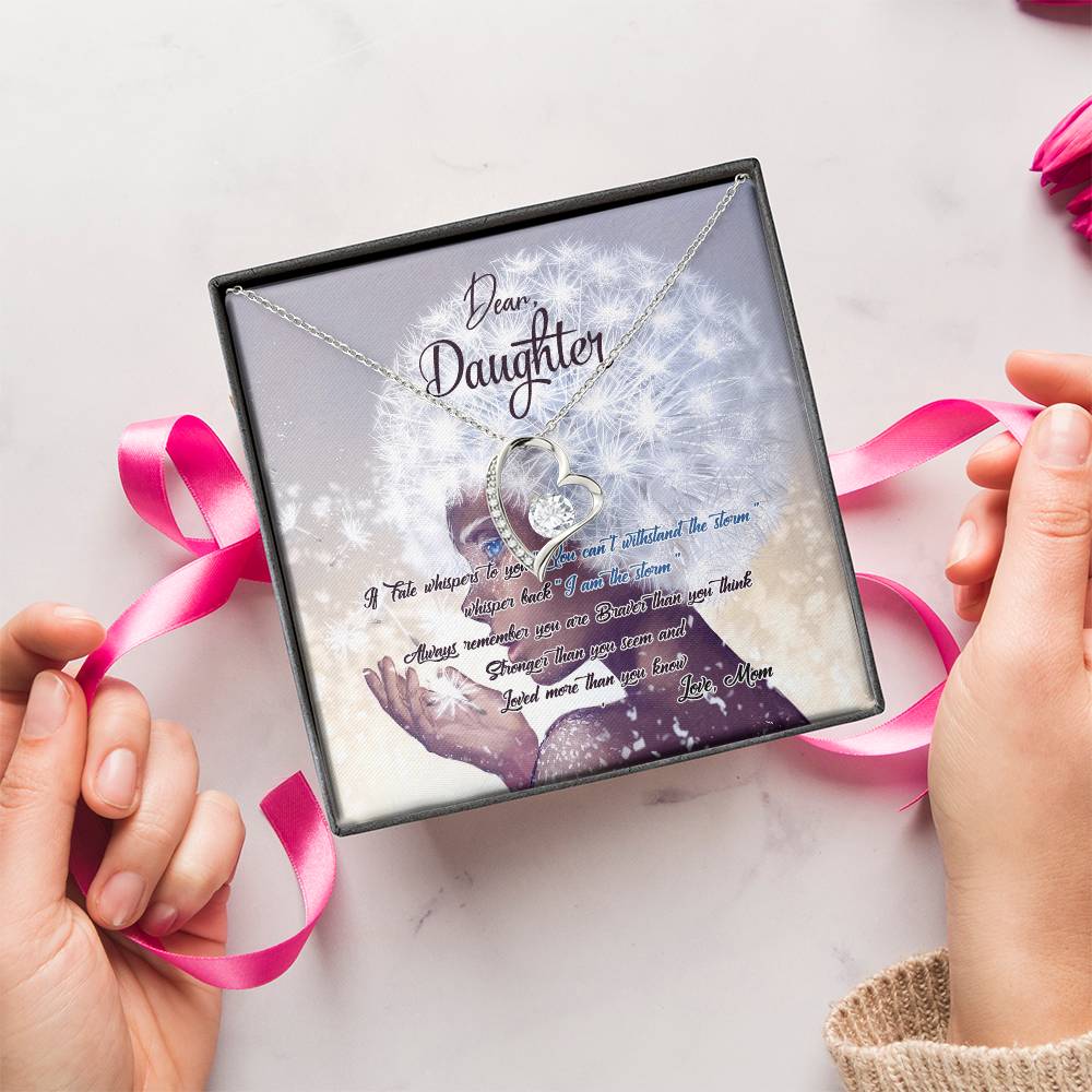 To My Daughter Necklace From Mom Gift For Daughter From Mom Birthday Gift Daughter Graduation Gift Daughter Birthday Gift Forever Love Necklace