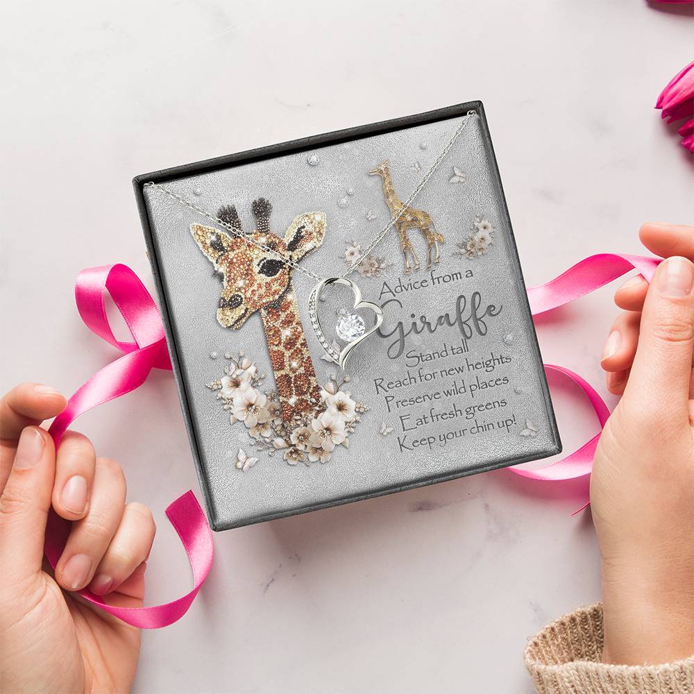 Mother Daughter Giraffe Necklace Daughter Gift From Mom To My Daughter Daughters Birthday Forever Love Necklace