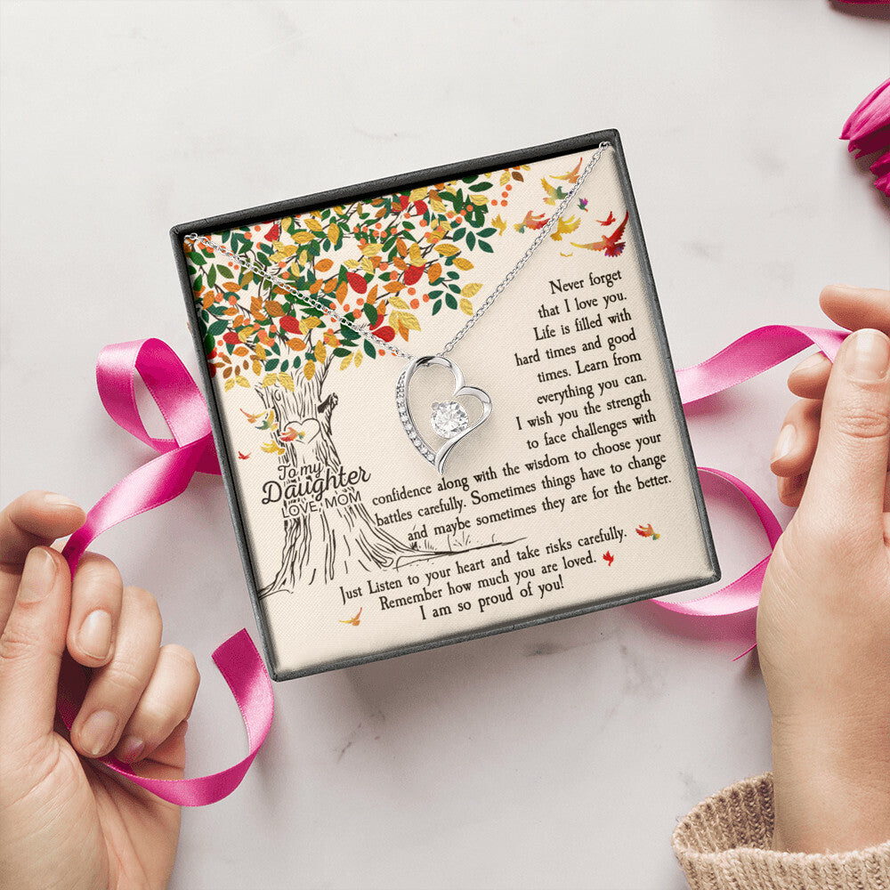 To My Daughter Necklace Never Forget How Much I Love You Gift For Daughter Daughter Necklace Gift Forever Love Necklace