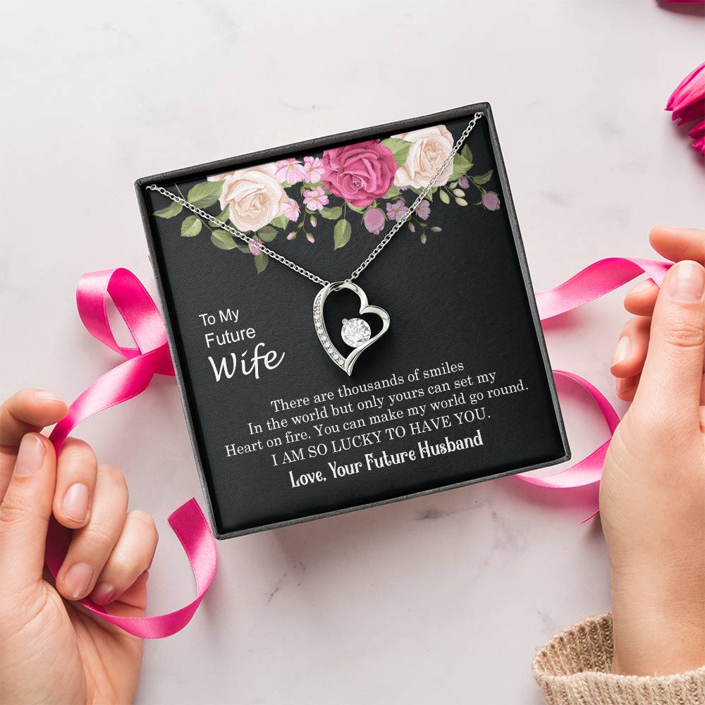 I Am So Lucky To Have You To Future Wife 1 Forever Love Necklace