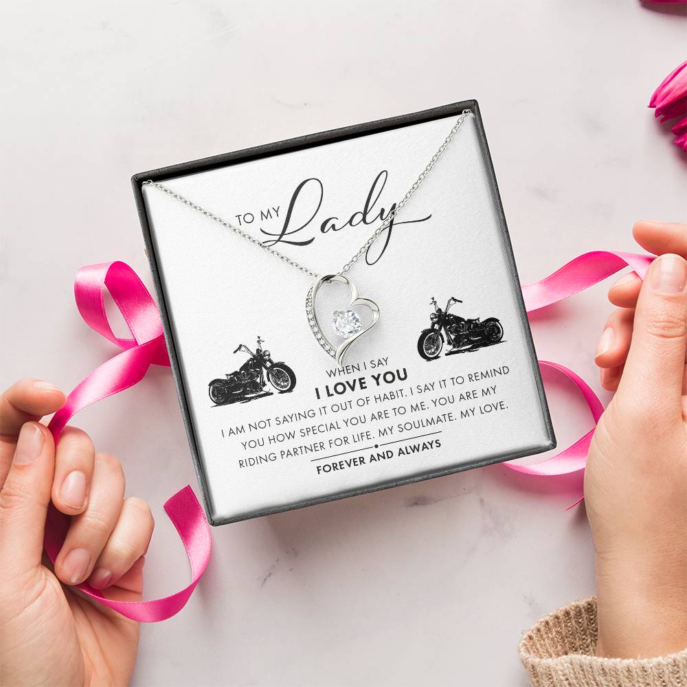 To My Lady I Love You Forever And Always Necklace 1 Forever Love Necklace