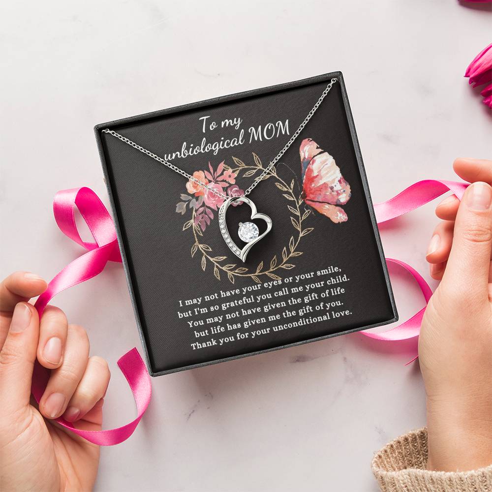 Gift For Unbiological Mom - Forever Love Necklace Forever Love Necklace