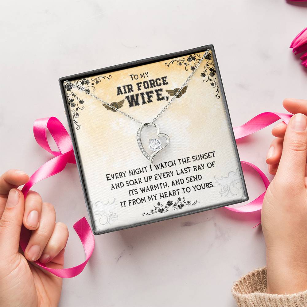 Forever Love Necklace To My Air Force Wife 1 Forever Love Necklace