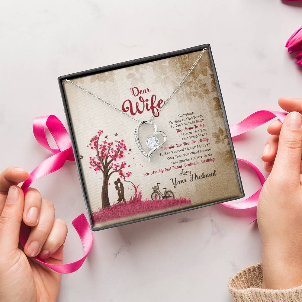 To My Wife Forever Love Necklace