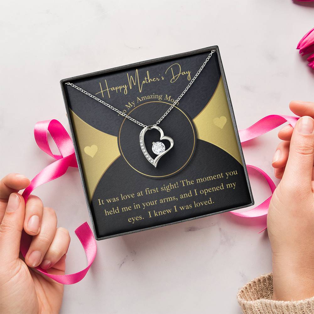 Happy Mother's Day With Message Card 1 Forever Love Necklace