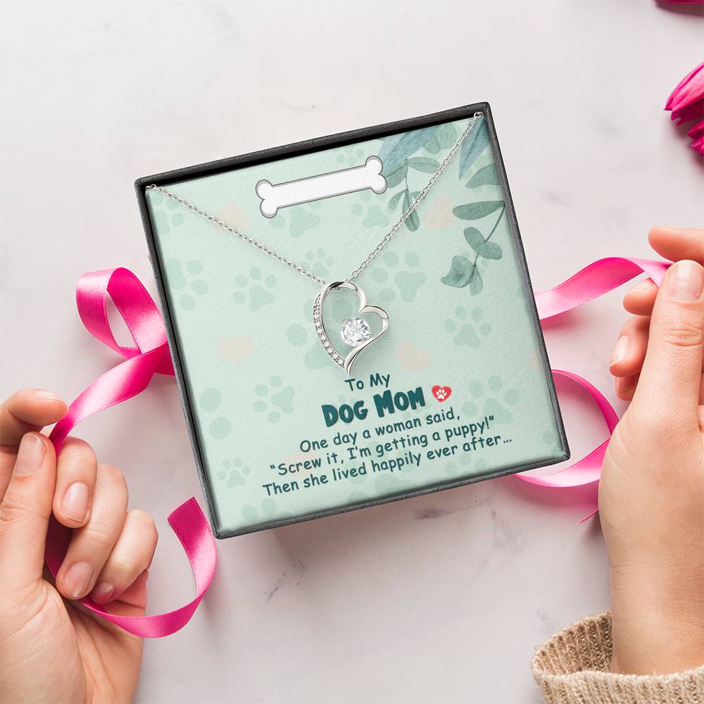 To My Dog Mom - Forever Love Necklace Forever Love Necklace
