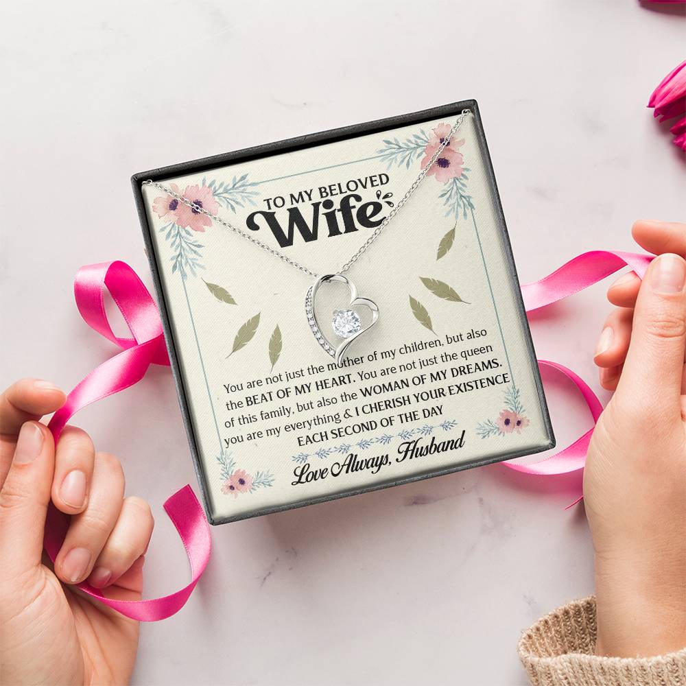 To My Beloved Wife 1 Forever Love Necklace