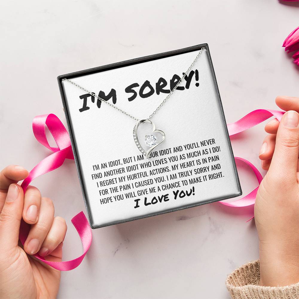 Sorry Apology Love Necklace Forever Love Necklace