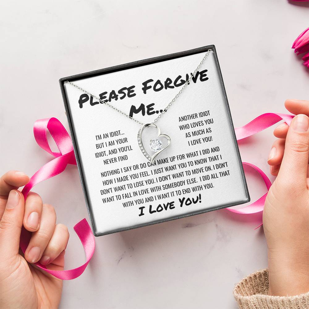 Sorry Forgive Me Apology Necklace 1 Forever Love Necklace
