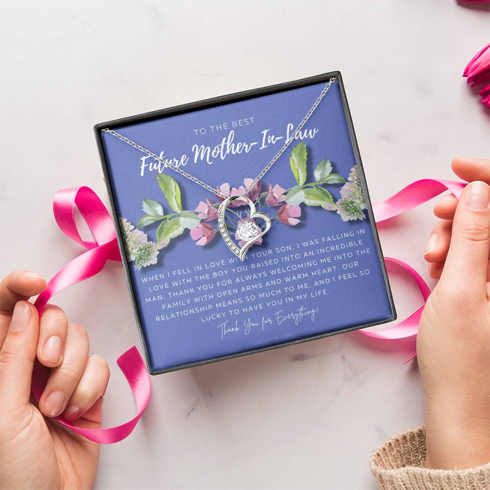 Future Mother In Law Gift Mom In Law Jewelry Mother's Day Gift For Motherinlaw Gift For Mother In Law Motherinlaw Necklace Forever Love Necklace