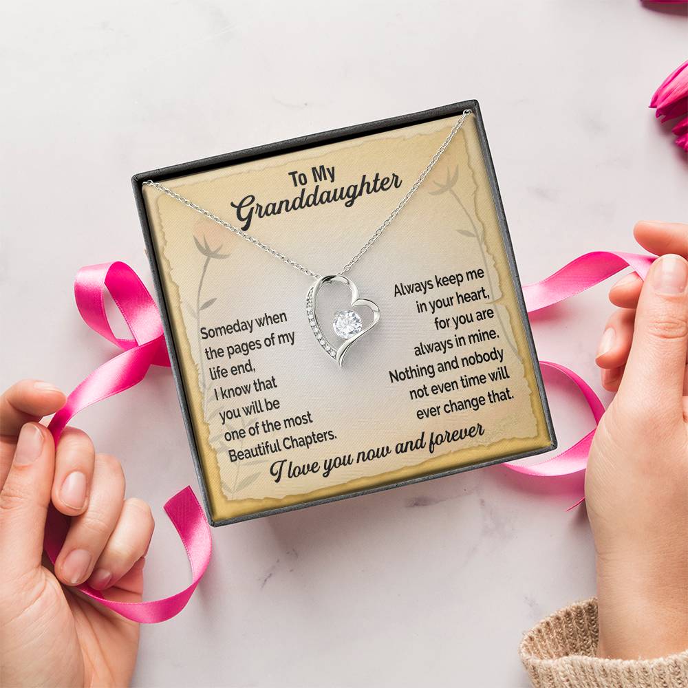 A Gift For Granddaughter Forever Love Necklace - Beautiful Chapters Forever Love Necklace